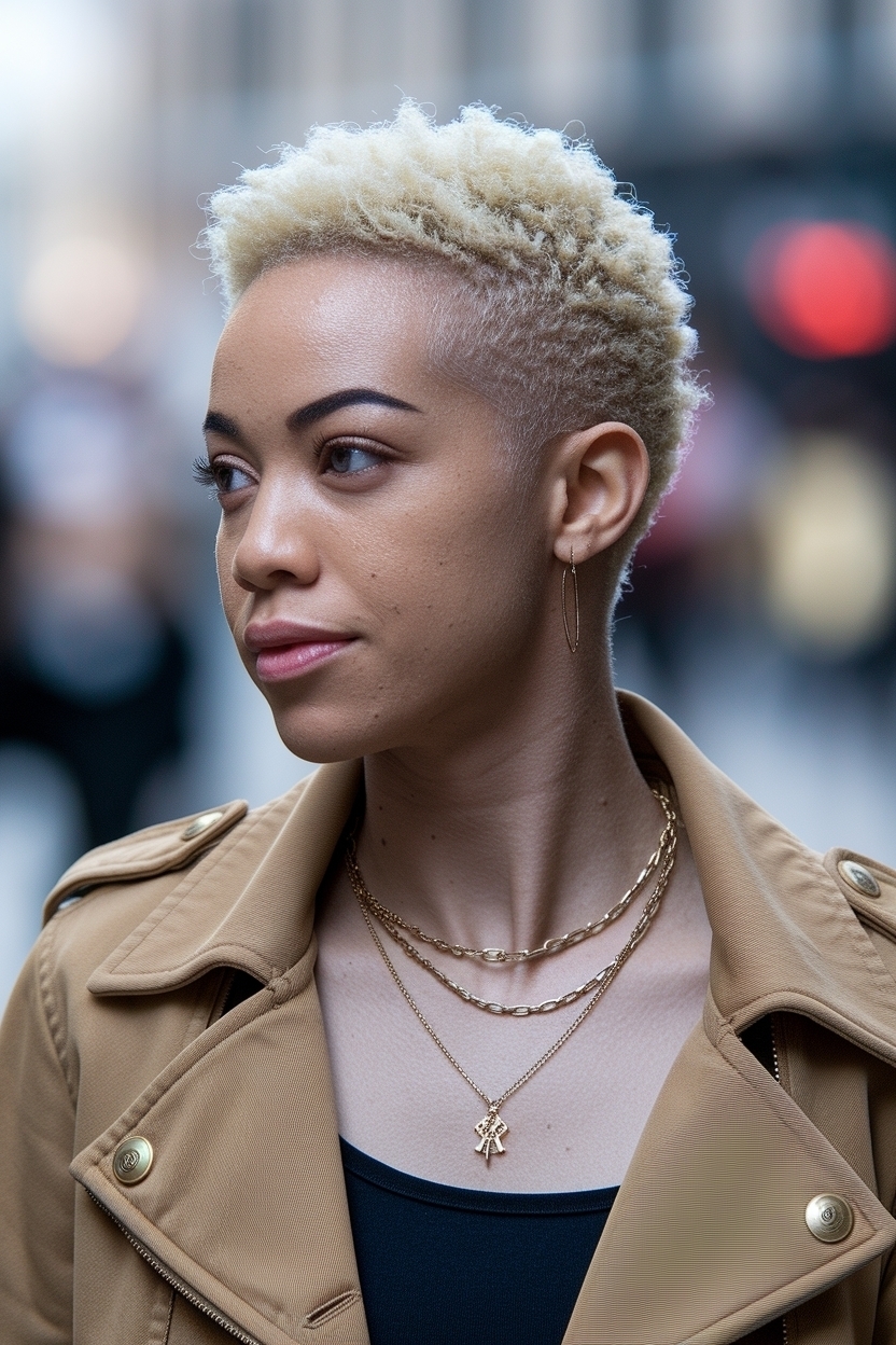 Short Natural Hair Styles for 4C Hair: Beautiful Inspirations outfit idea