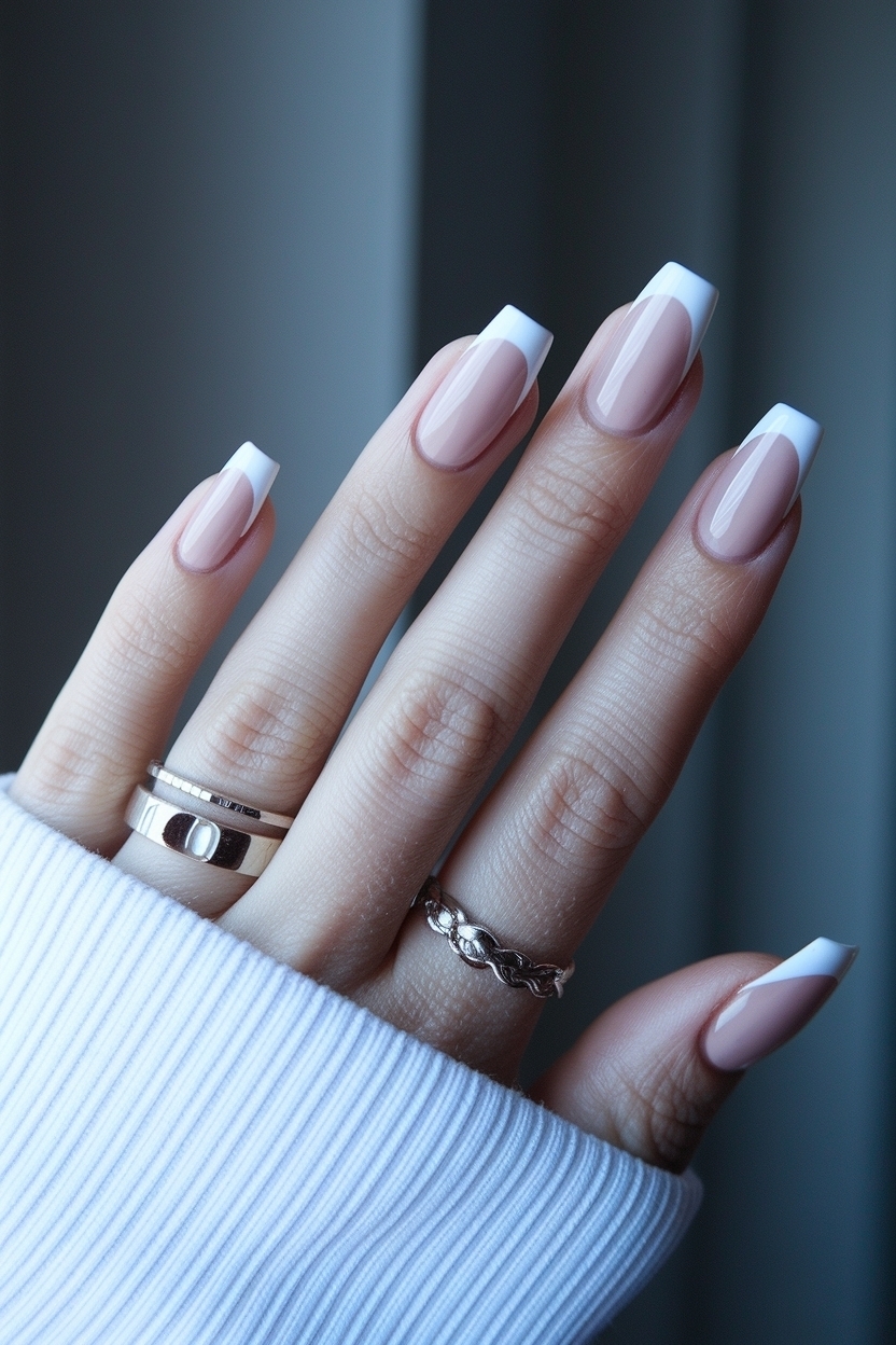Short Square Nails French Tip: Perfect for Any Occasion outfit idea