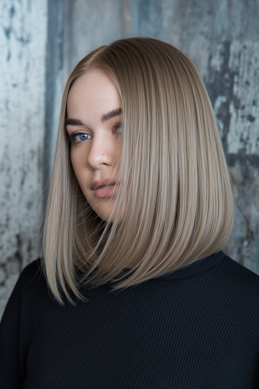 Shoulder Length Hair Cuts with Layers Straight Options outfit idea