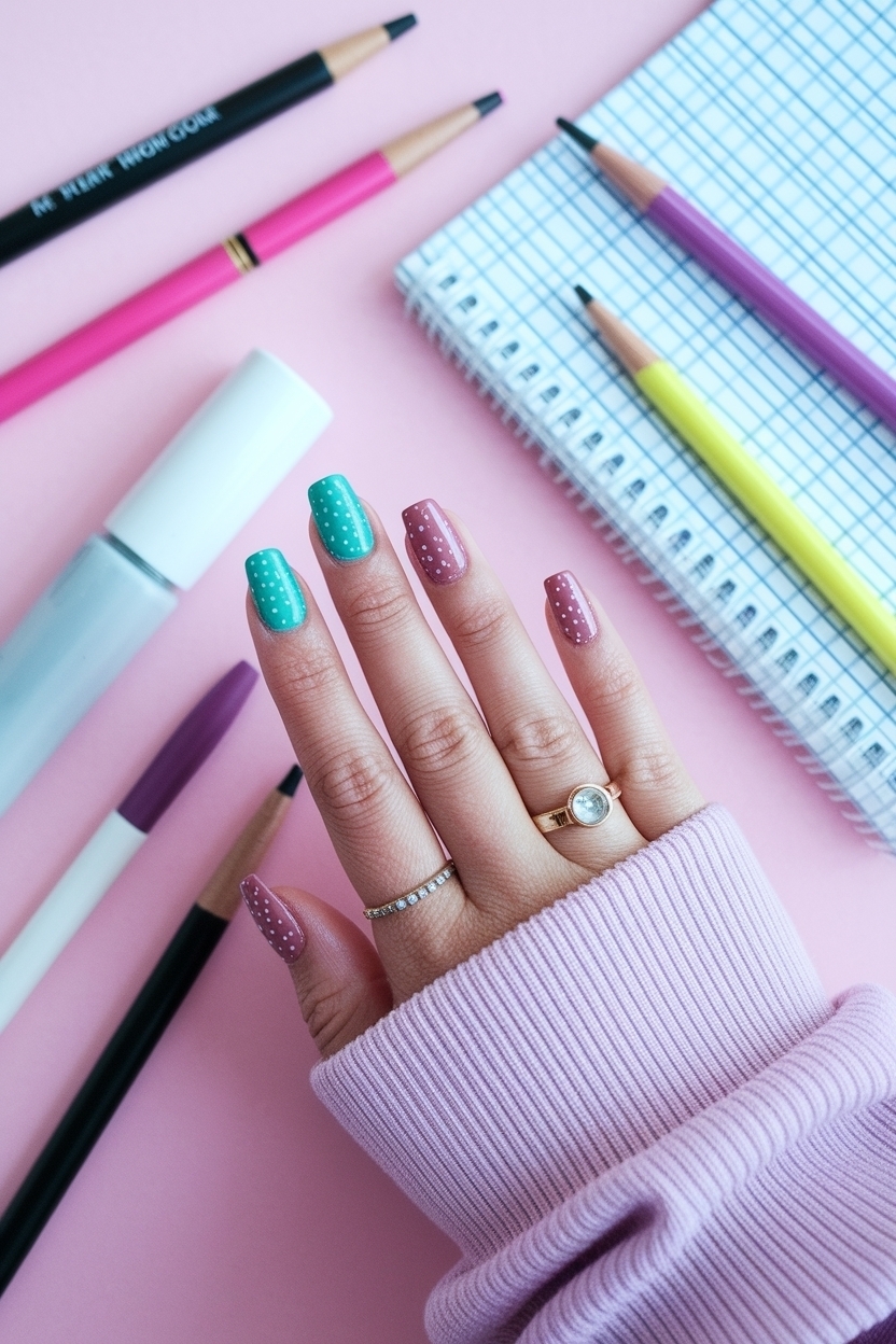 Simple Back to School Nails: Quick and Chic Styles outfit idea
