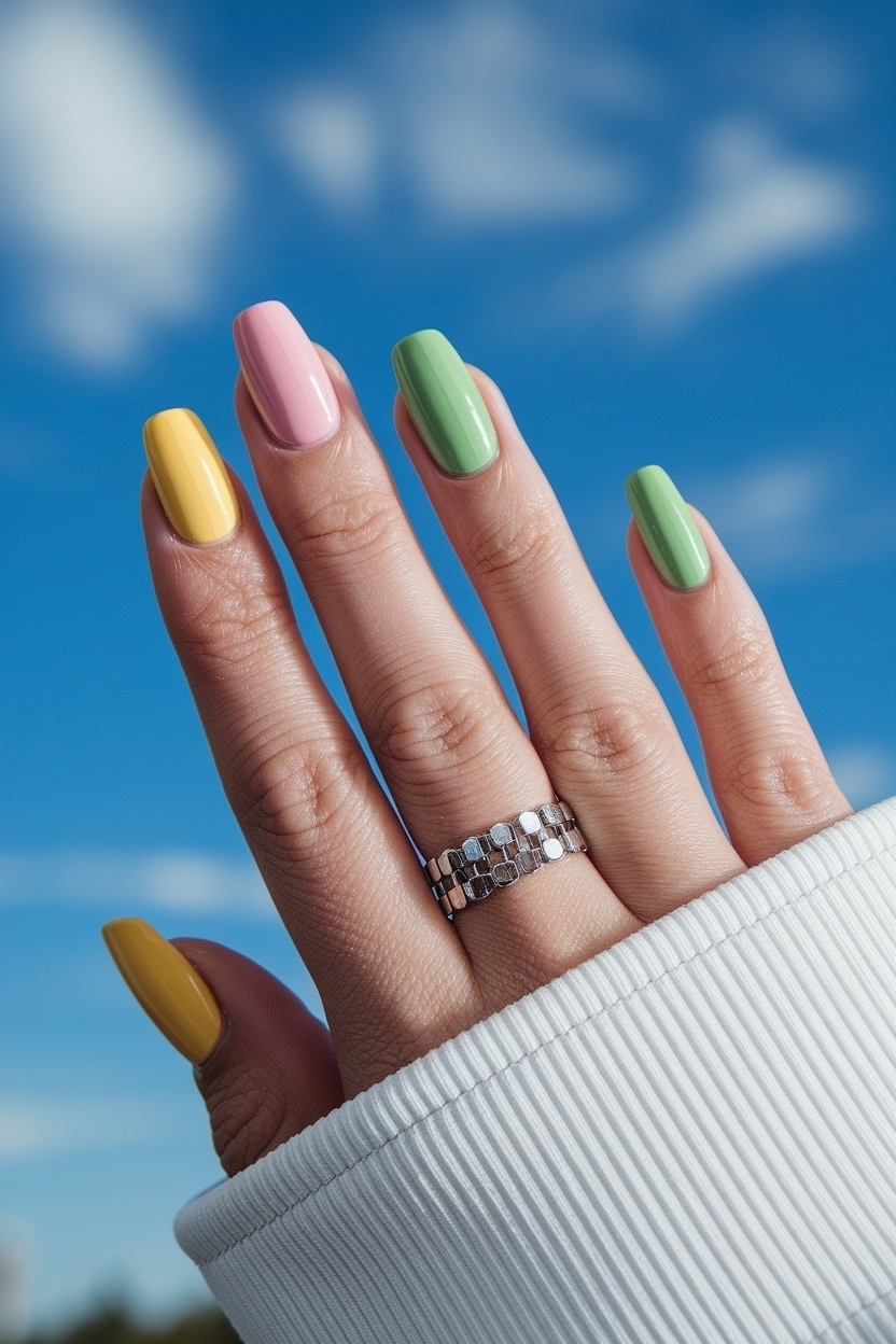 Solid Nail Color Ideas Summer: Classic and Vibrant Shades outfit idea