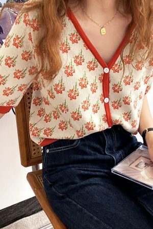 Style Core Aesthetics, New Style Trends - 2.0 Secret Garden Button Up Top