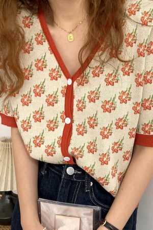 Style Core Aesthetics, New Style Trends - 2.0 Secret Garden Button Up Top