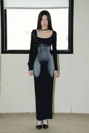 Style Core Aesthetics, New Style Trends - 3D Body Print Maxi Dress