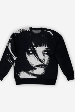 Style Core Aesthetics, New Style Trends - '404 Face Not Found' Knit