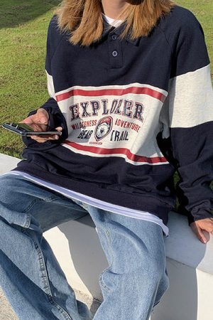 Style Core Aesthetics, New Style Trends - 90's Explorer Sweatshirt