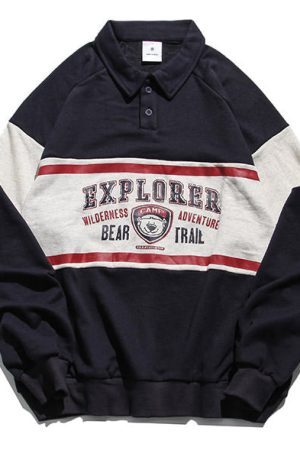 Style Core Aesthetics, New Style Trends - 90's Explorer Sweatshirt