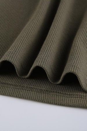 Style Core Aesthetics, New Style Trends - Abstract Print Rib Crop Tank Top