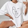 Style Core Aesthetics, New Style Trends - Abstract Woman Face Tee