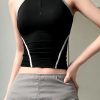Style Core Aesthetics, New Style Trends - Acubi Open Back Zip-Up Top