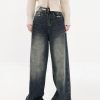 Style Core Aesthetics, New Style Trends - Acubi Wide Leg Dark Jeans