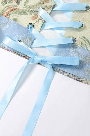 Style Core Aesthetics, New Style Trends - Aestheic Embroidered Corset Top