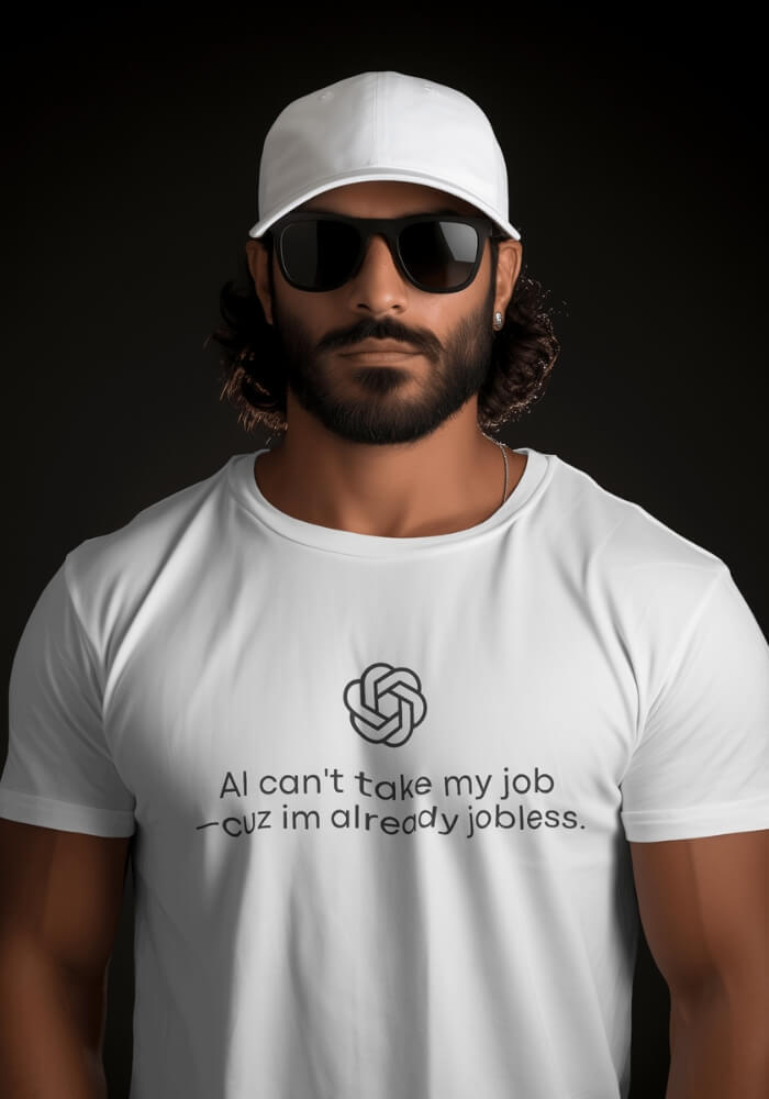 Style Core Aesthetics, New Style Trends - AI Can't Take My Job Tee Style Core Aesthetics, New Style Trends - AI Can't Take My Job Tee