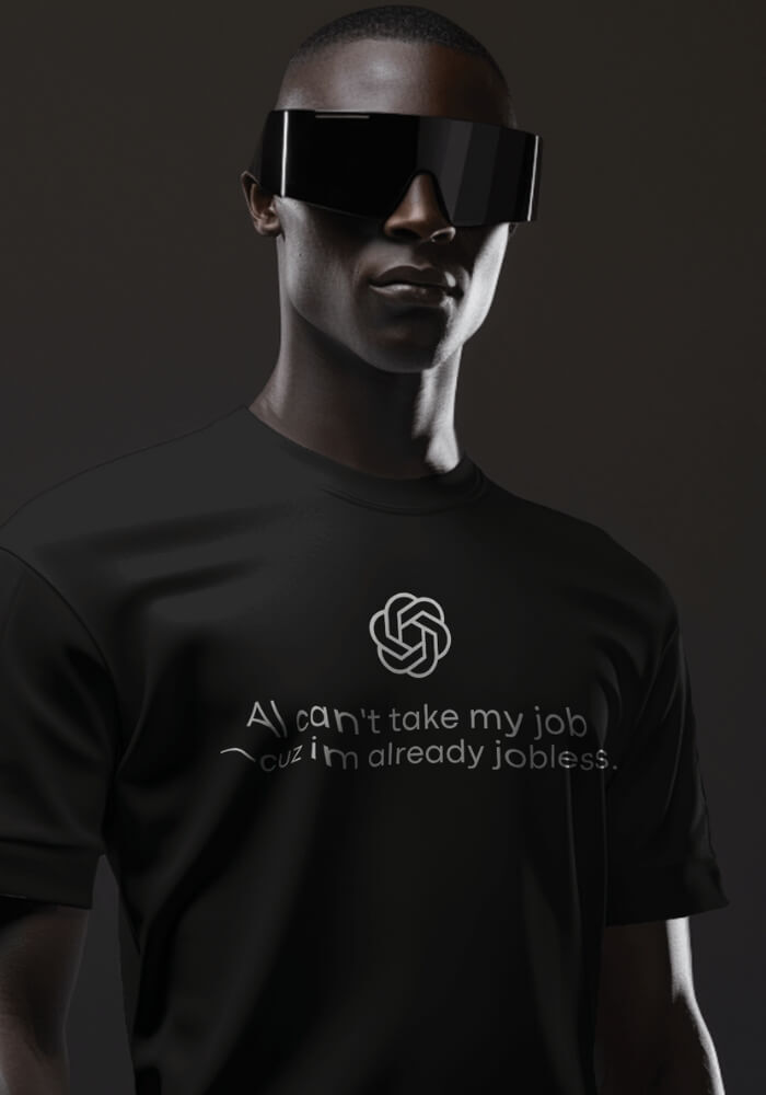 Style Core Aesthetics, New Style Trends - AI Can't Take My Job Tee Style Core Aesthetics, New Style Trends - AI Can't Take My Job Tee