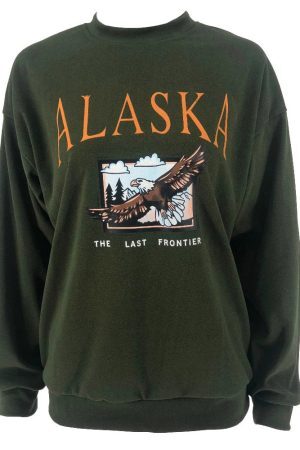 Style Core Aesthetics, New Style Trends - Alaska Print Sweatshirt