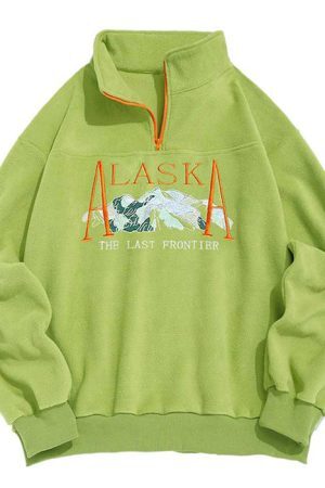 Style Core Aesthetics, New Style Trends - Alaska Zip Up Sweater