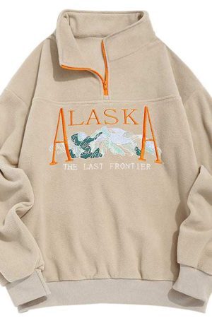 Style Core Aesthetics, New Style Trends - Alaska Zip Up Sweater