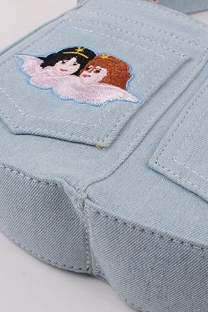 Style Core Aesthetics, New Style Trends - Alia | Sac à épaule ange cousu denim