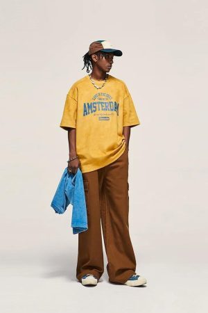 Style Core Aesthetics, New Style Trends - Amsterdam Suede Tee