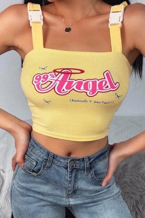 Style Core Aesthetics, New Style Trends - Angel Buckle Crop Top