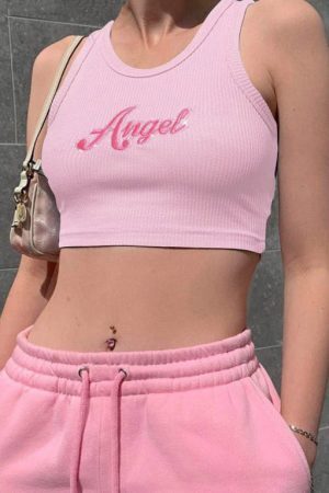 Style Core Aesthetics, New Style Trends - Angel Ribbed Top