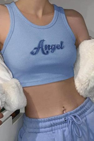 Style Core Aesthetics, New Style Trends - Angel Ribbed Top