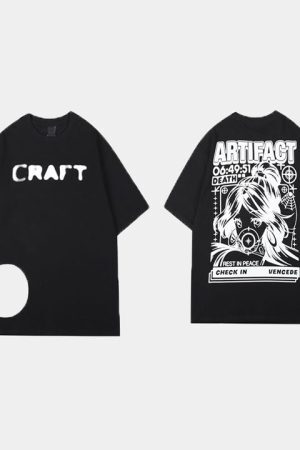 Style Core Aesthetics, New Style Trends - 'Anime Artifact Girl' T Shirt