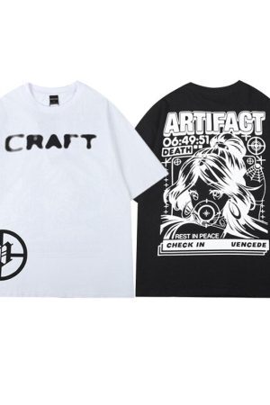 Style Core Aesthetics, New Style Trends - 'Anime Artifact Girl' T Shirt