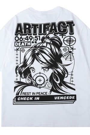 Style Core Aesthetics, New Style Trends - 'Anime Artifact Girl' T Shirt