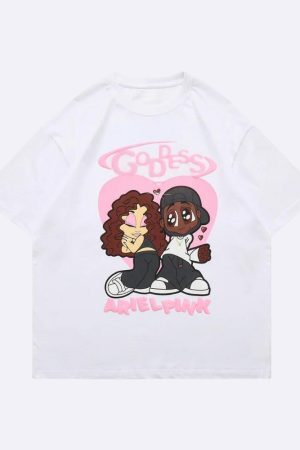 Style Core Aesthetics, New Style Trends - Ariel Pink Cute Couple Tee