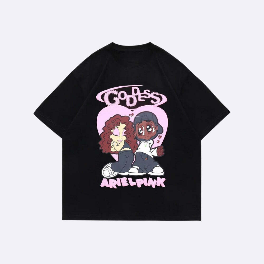 Style Core Aesthetics, New Style Trends - Ariel Pink Cute Couple Tee