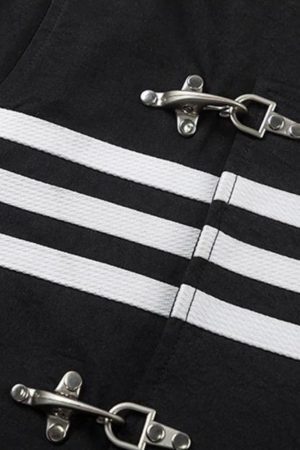 Style Core Aesthetics, New Style Trends - Asymmetric Frog Button Jacket