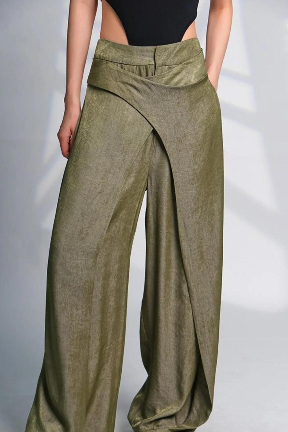 Style Core Aesthetics, New Style Trends - Asymmetrical Design Wide Leg Pants