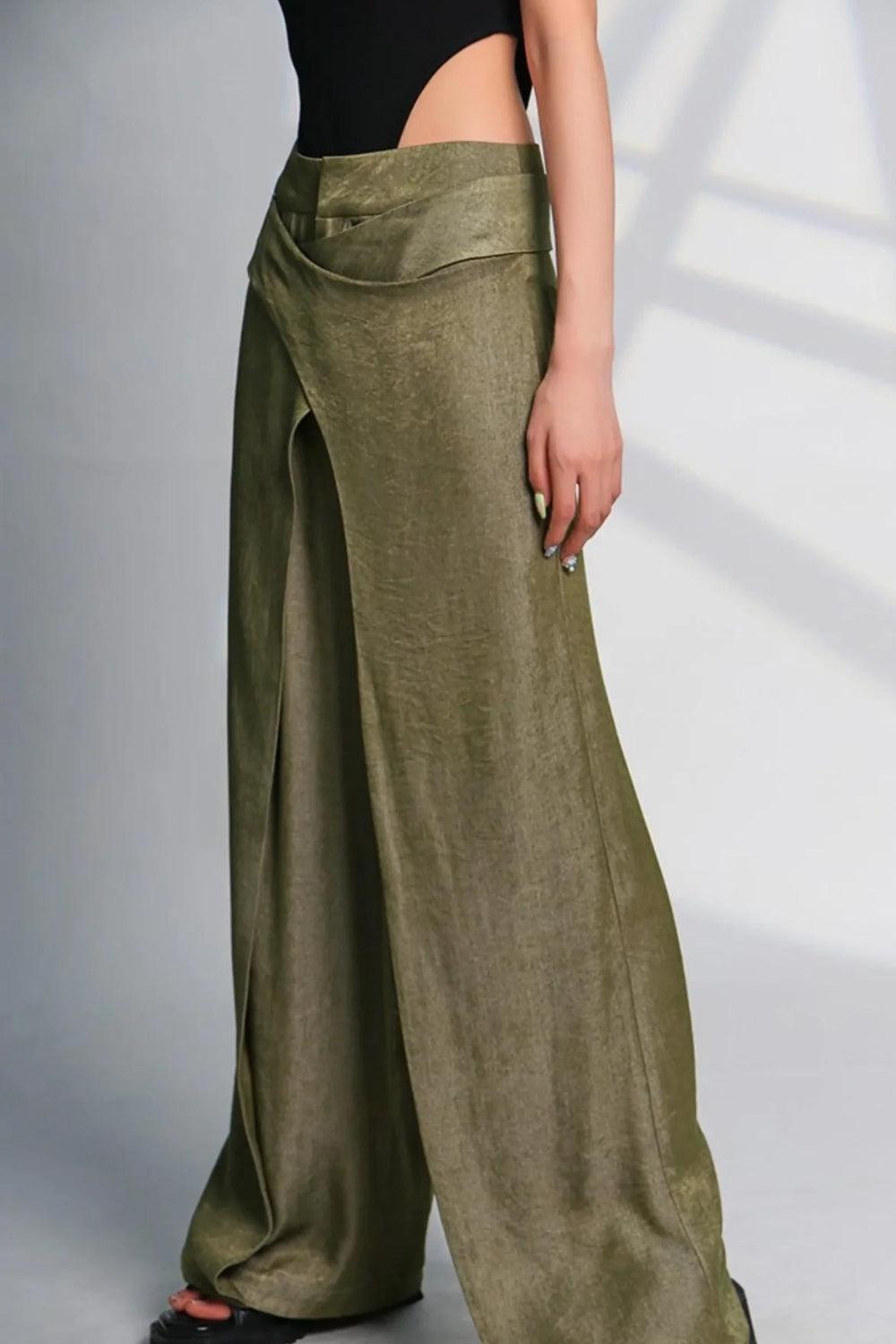 Style Core Aesthetics, New Style Trends - Asymmetrical Design Wide Leg Pants