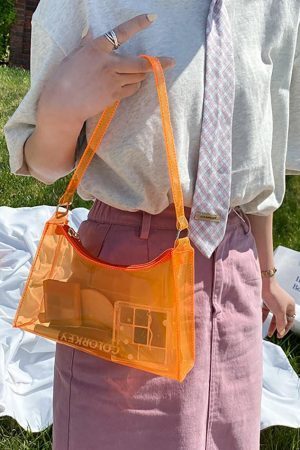 Style Core Aesthetics, New Style Trends - Azal | Sac à bandoulière effet gelée