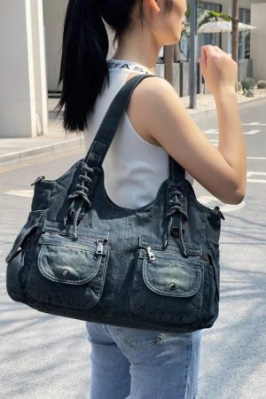 Style Core Aesthetics, New Style Trends - Azol | Sac Denim Y2K Vintage