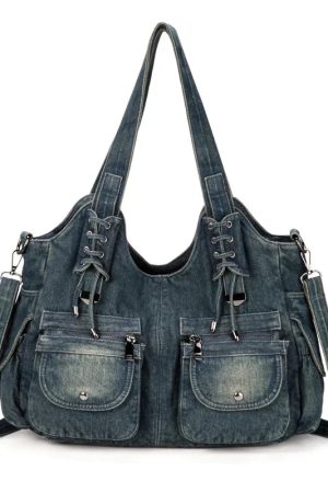 Style Core Aesthetics, New Style Trends - Azol | Sac Denim Y2K Vintage