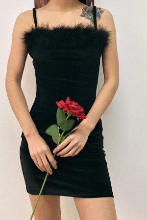 Style Core Aesthetics, New Style Trends - Babe Furry Dress