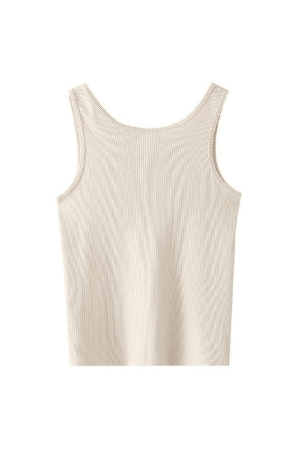 Style Core Aesthetics, New Style Trends - Baby Cupcake Rib Cropped Tank Top