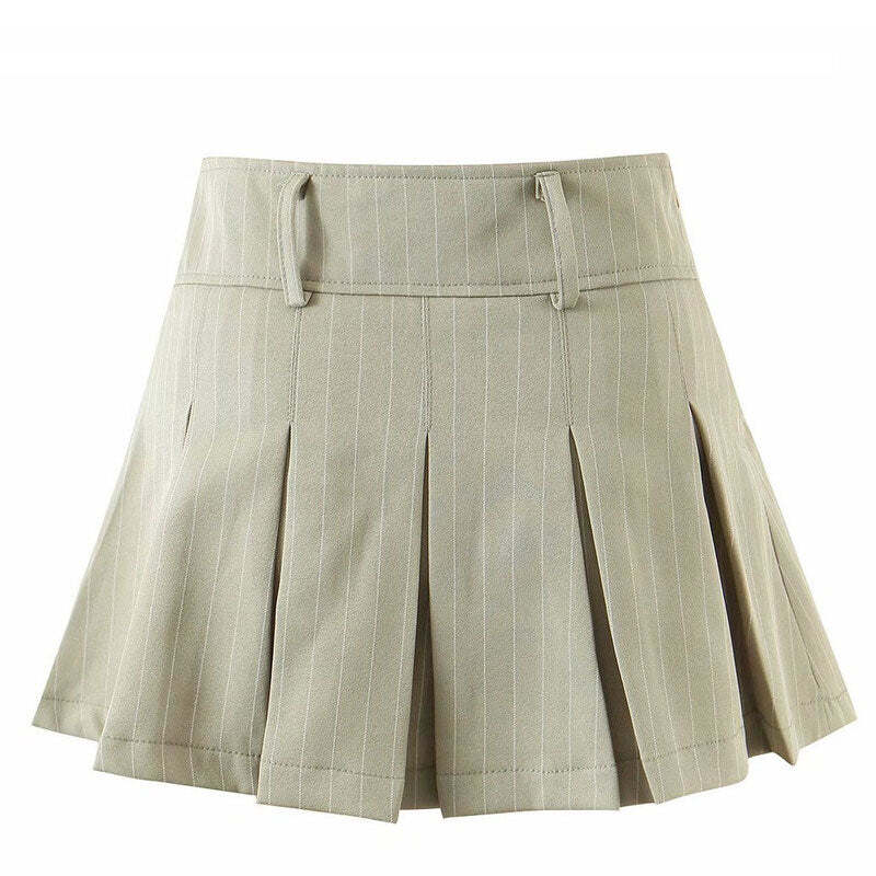 Style Core Aesthetics, New Style Trends - Baby Lies Striped Pleated Skirt Style Core Aesthetics, New Style Trends - Baby Lies Striped Pleated Skirt