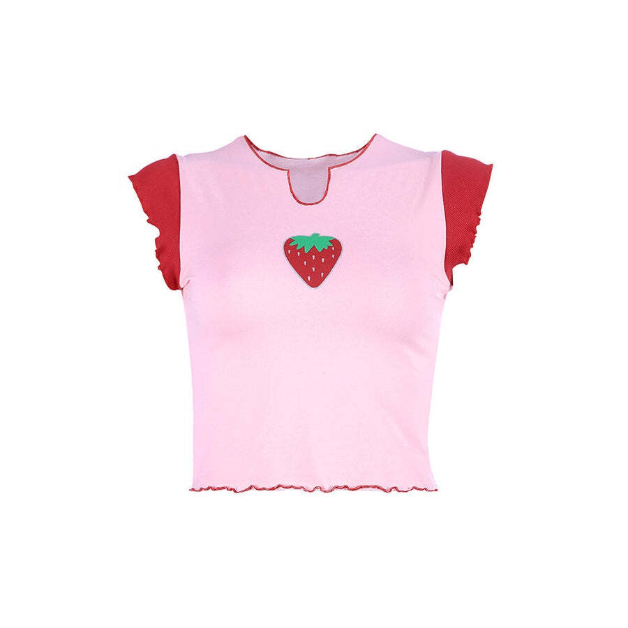 Style Core Aesthetics, New Style Trends - Baby Strawberry Tee