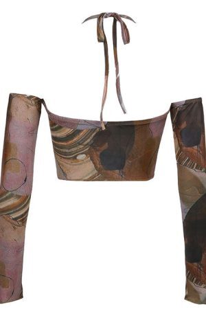 Style Core Aesthetics, New Style Trends - Back In Business Top & Gloves Set