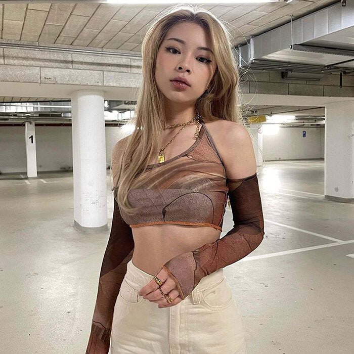 Style Core Aesthetics, New Style Trends - Back In Business Top & Gloves Set Style Core Aesthetics, New Style Trends - Back In Business Top & Gloves Set