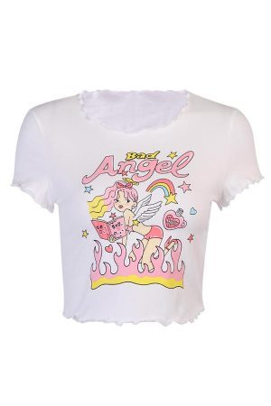 Style Core Aesthetics, New Style Trends - Bad Angel Crop Top