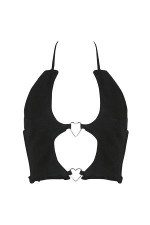 Style Core Aesthetics, New Style Trends - Bad Manners Heart Halter Top