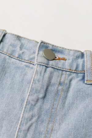 Style Core Aesthetics, New Style Trends - Baddie Embellished Cut-Out Jeans