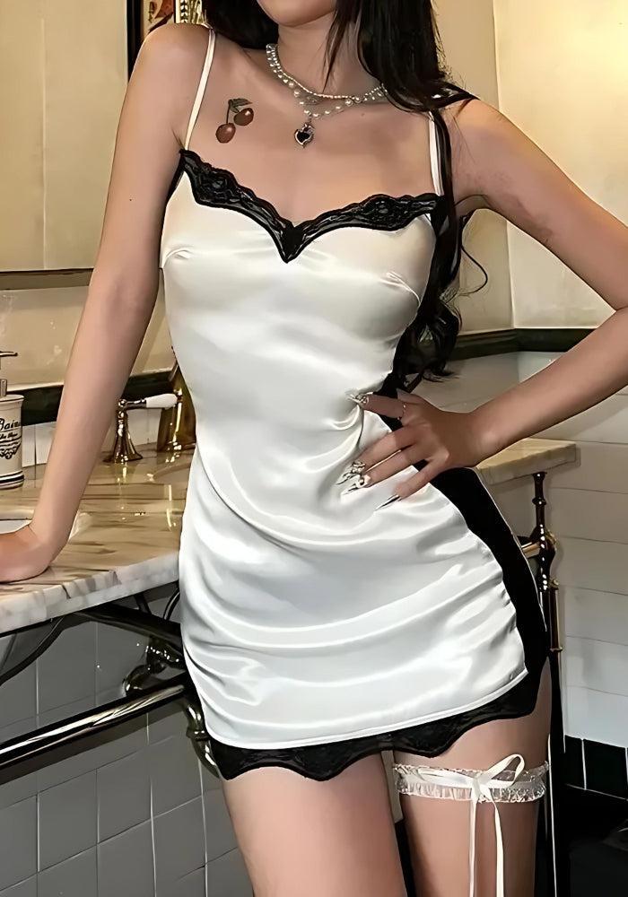 Style Core Aesthetics, New Style Trends - Baddie Lace Mini Dress Style Core Aesthetics, New Style Trends - Baddie Lace Mini Dress