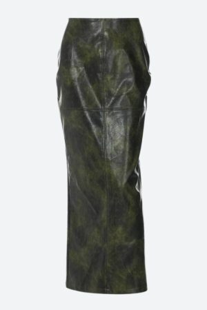 Style Core Aesthetics, New Style Trends - Baddie Leaf Lace Up Split Maxi Skirt