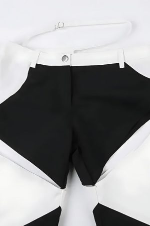 Style Core Aesthetics, New Style Trends - Baddie Patchwork Cut-Out Festival Pants