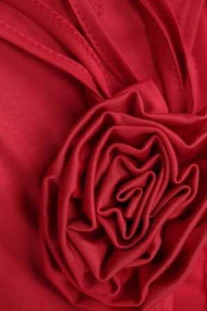 Style Core Aesthetics, New Style Trends - Baddie Rose Asymmetric Off Shoulder Top